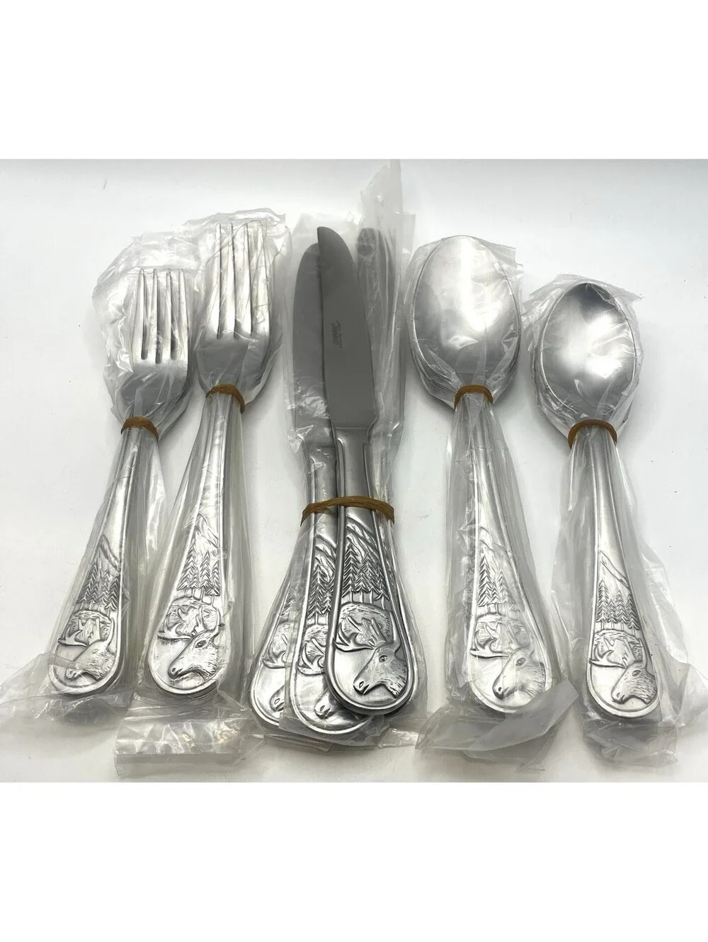 Cambridge CARIBOU Stainless China 20 Piece Set (4) 5 Piece Place Settings